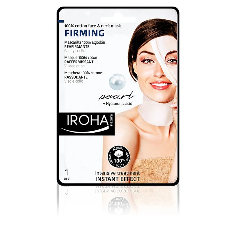 100% Cotton Face & Neck Mask Pearl-Firming