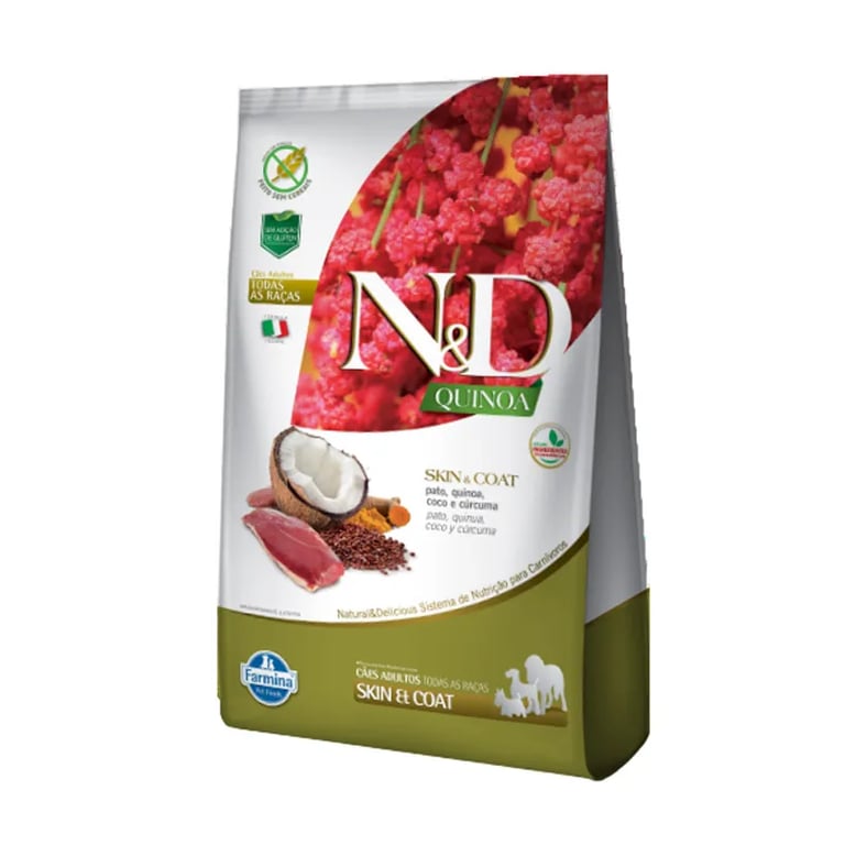 Hondenvoer Mini ND Skin Coat Quinoa Eend Kokos En Kurkuma