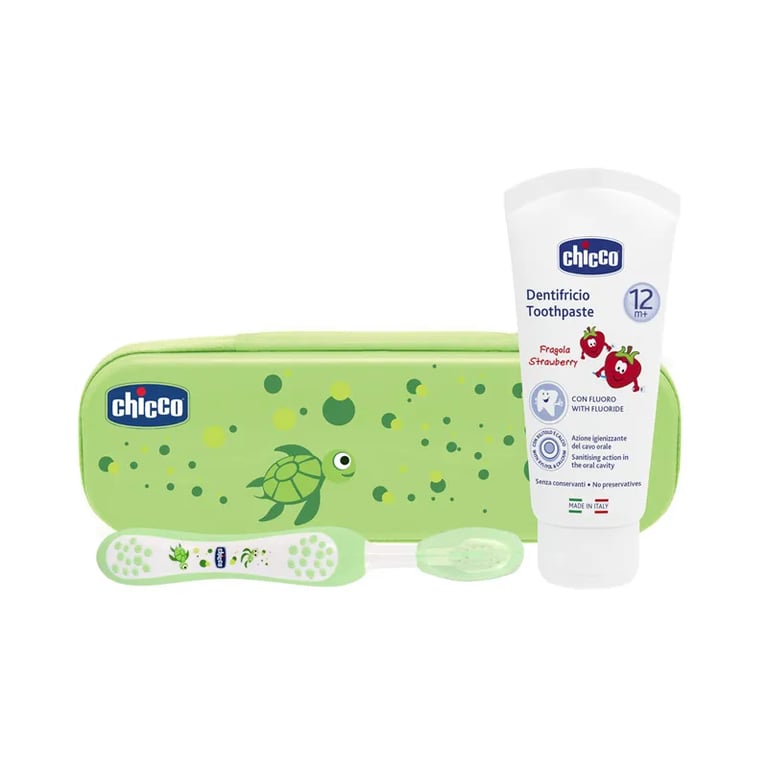 SET DE HIGIENE ORAL PRIMEROS DIENTES VERDE 12M+