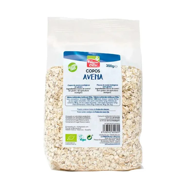 FLOCOS DE AVEIA FINOS GLÚTEN FREE BIO