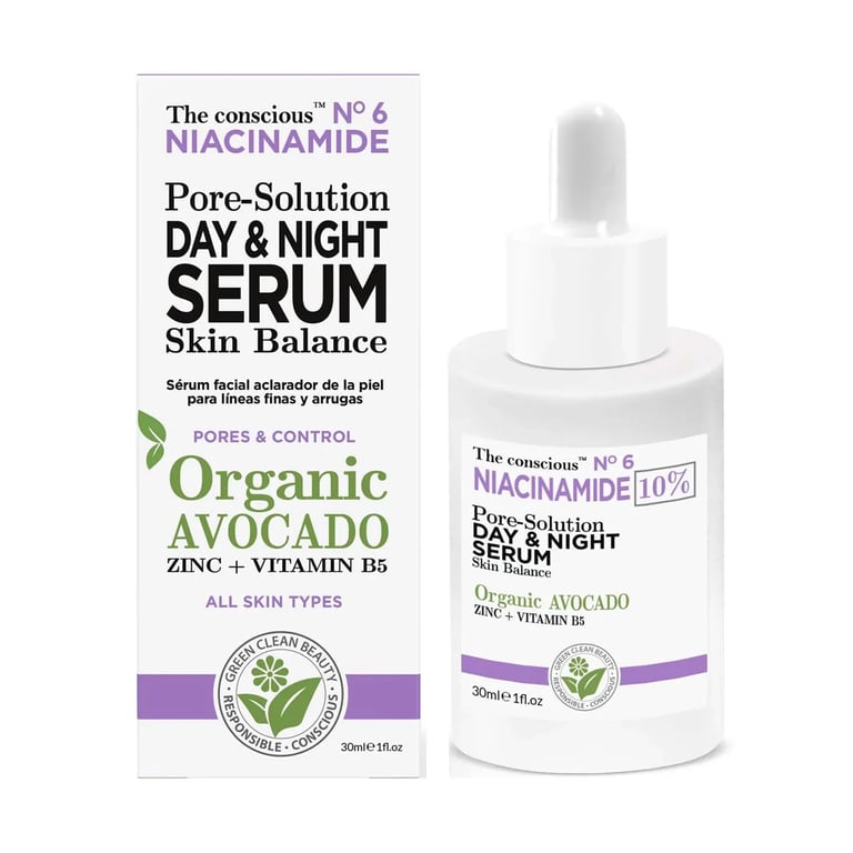 The Conscious N6 Niacinamide Pore-Solution Day & Night Serum