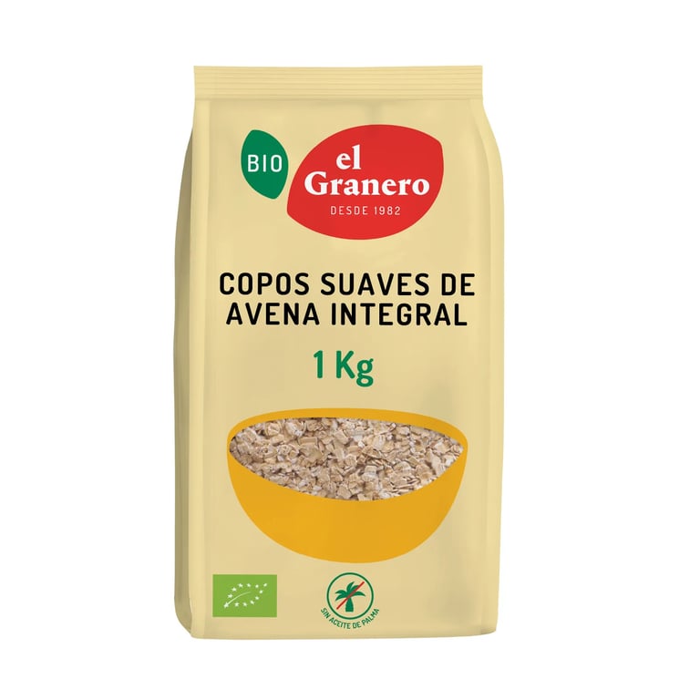 Copos De Avena Suaves Integrales Bio
