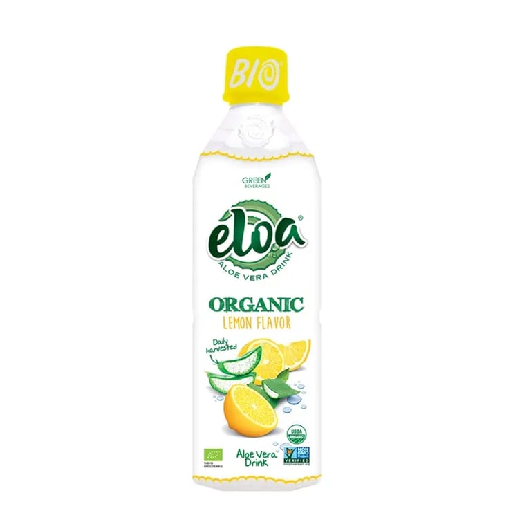 Bio-Aloe Vera und Zitronen Getränk