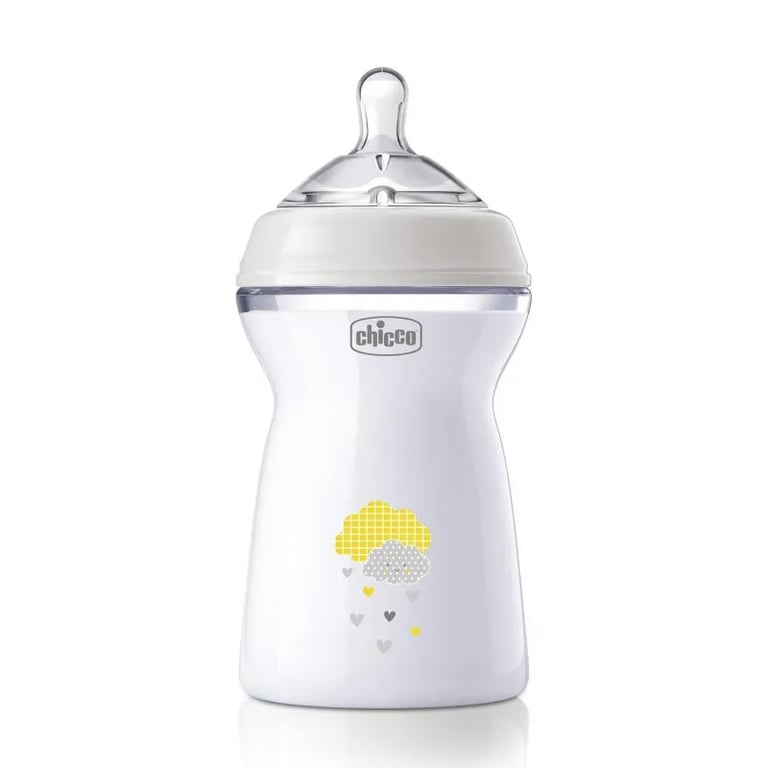 Biberon Natural Feeling Silicone Flusso Rapido 6M+ Bianco