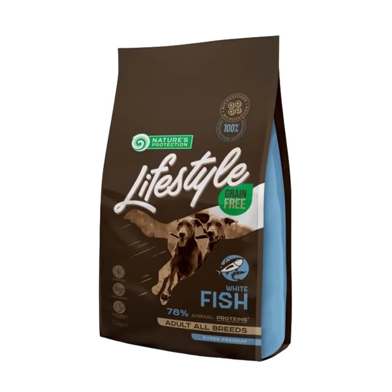Lifestyle Grain Free Dog Adult Weißfisch