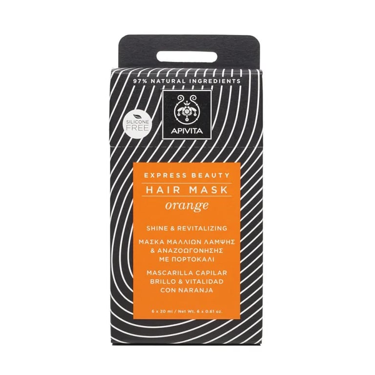 EXPRESS BEAUTY Haarmaske Glanz und Vitalität Orange