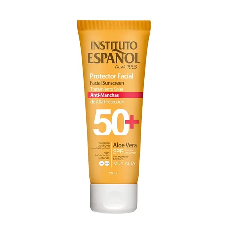 Protector Solar Facial Antimanchas Aloe Vera SPF50+