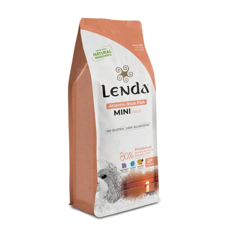 Lenda Hund Mini Atlantic Blauer Fisch
