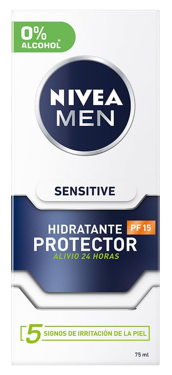 Men Sensitive Protecteur Hydratant 0% Alchol Spf15 75 ml de Nivea