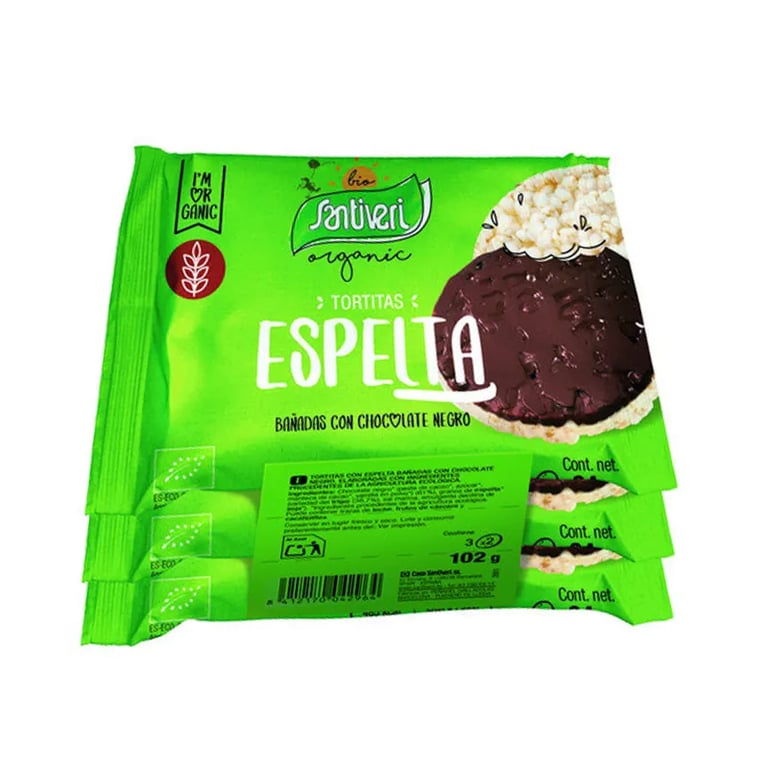 Tortitas Espelta Chocolate Negro Bio
