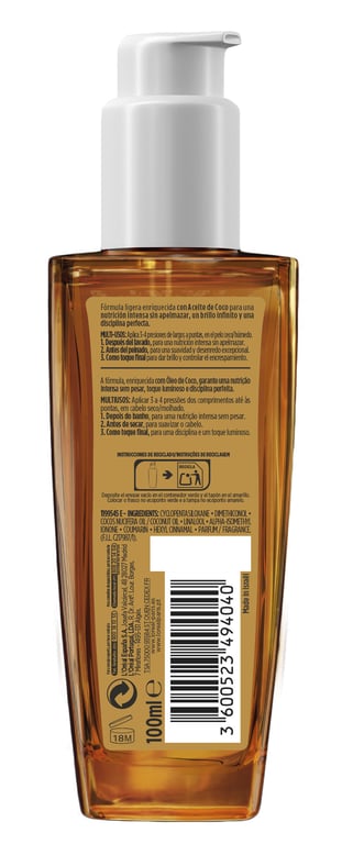 Óleo Extraordinario Coco Cabelo Normal A Seco 100 ml da Elvive
