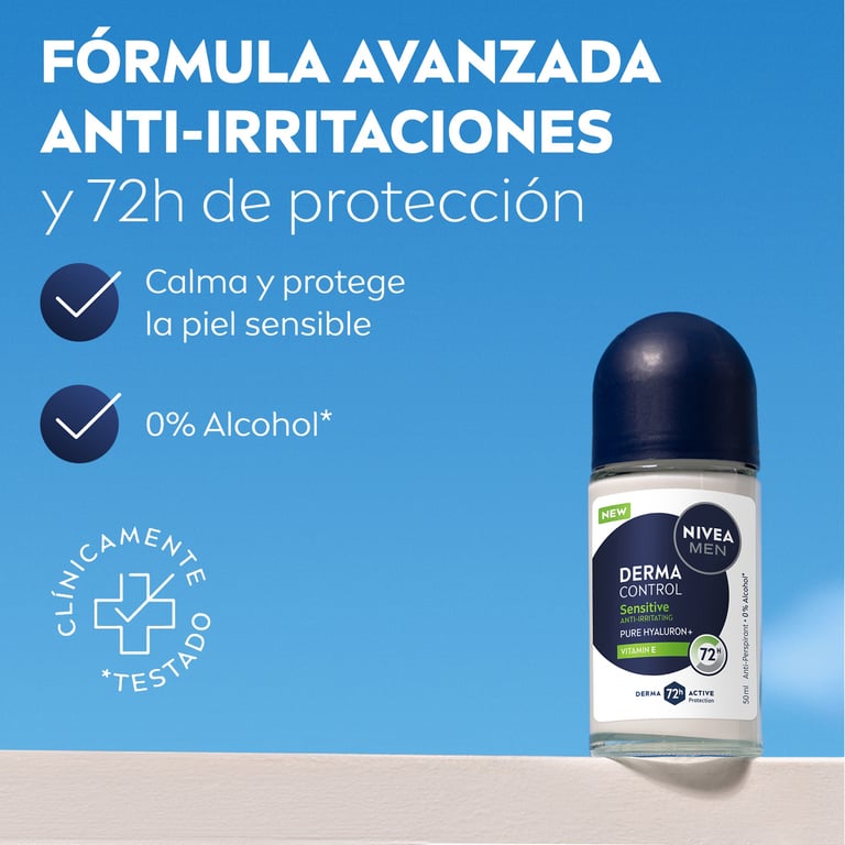 Derma Control Sensitive Déodorant Roll-On 50 ml de Nivea