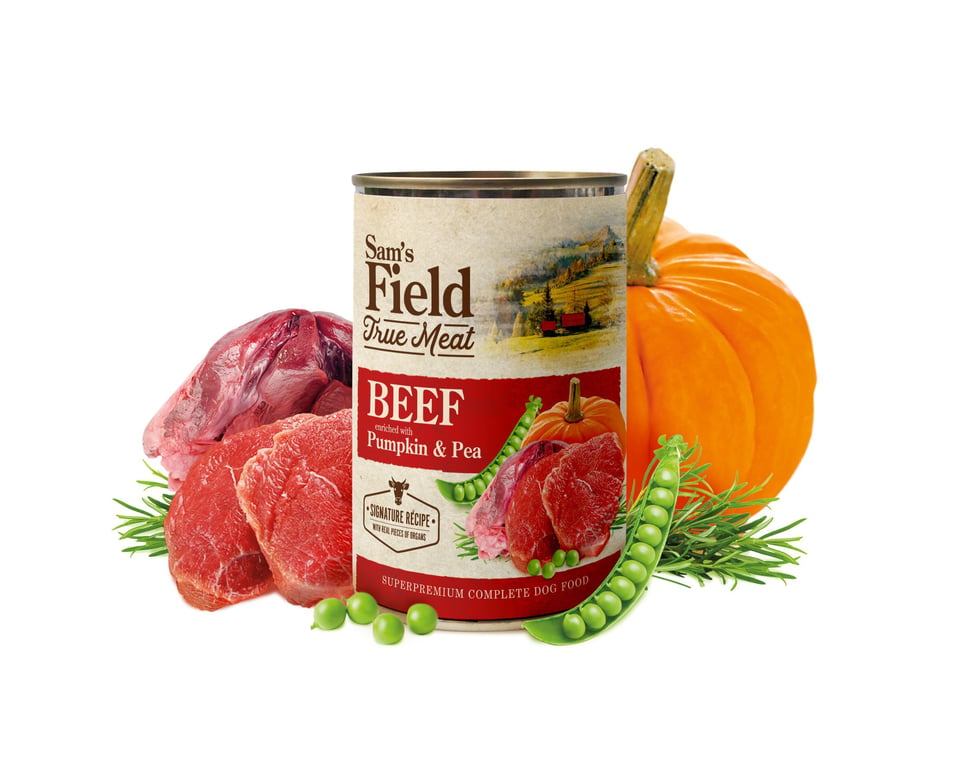 True Meat Rind mit Kürbis & Erbse - imagen 3 de 12