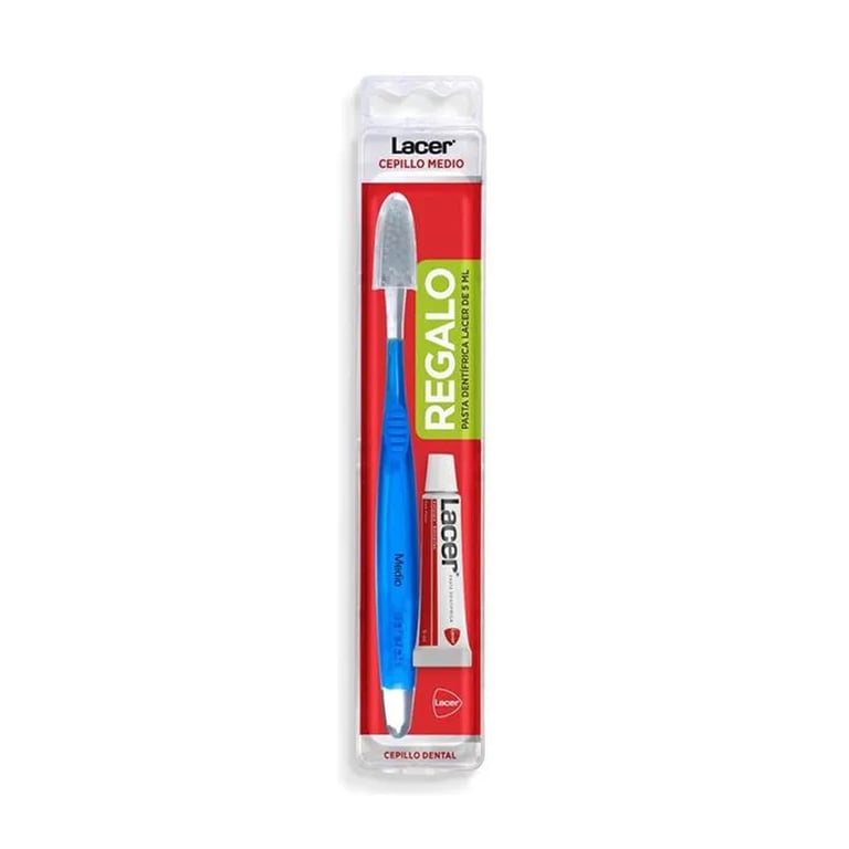Lacer Spazzolino Medio + Dentifricio 5 ml