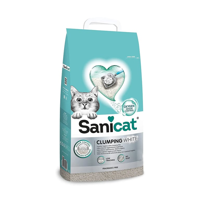 Arena Aglomerante Blanca Natural Para Gato