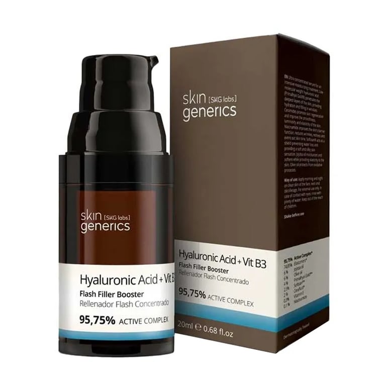 Acido Ialuronico + Vit B3 Rimpolpante Flash Concentrato 95,75%