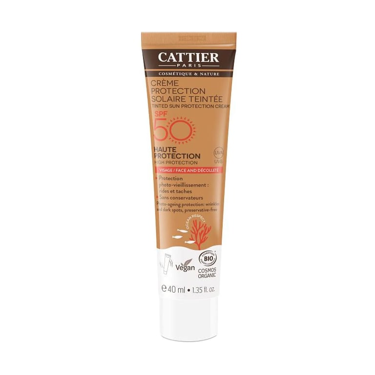 Protezione Solare Crema Colorata Viso e Décolleté SPF 50 Bio