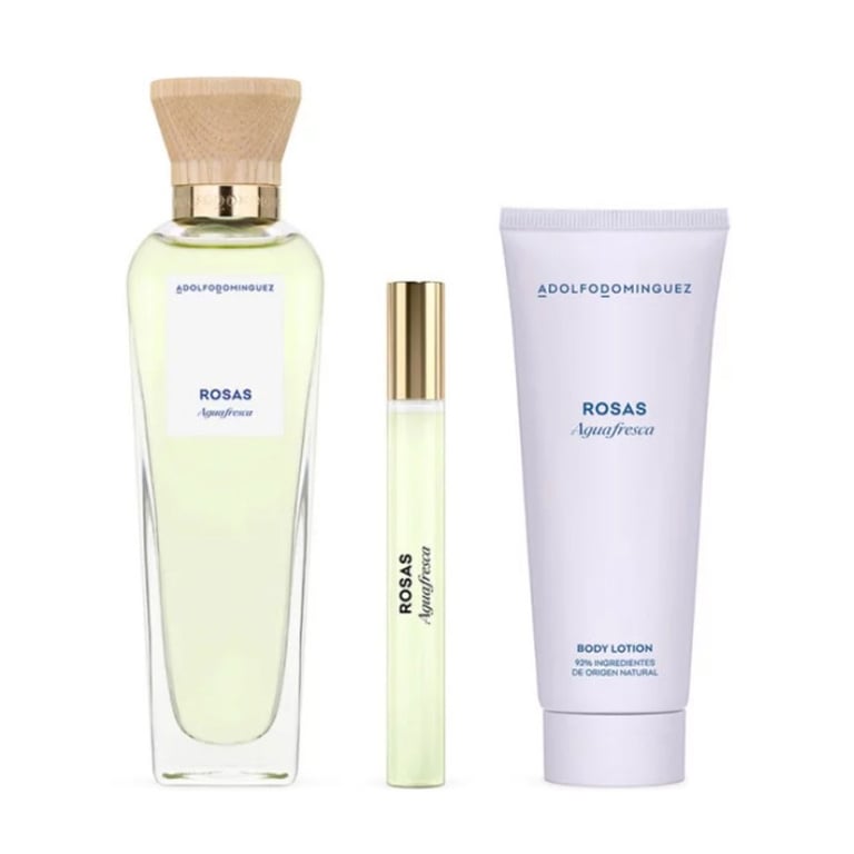 Agua Fresca Rosas EDT 120 ml + EDT 10 ml + Body Lotion 75 ml de Adolfo Dominguez