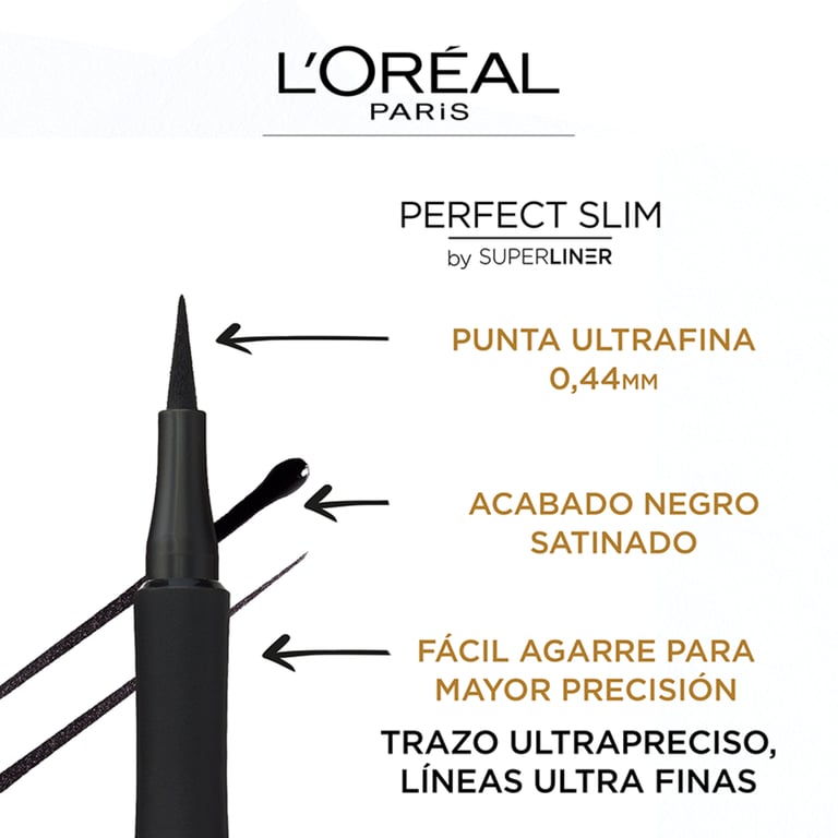 Perfect Slim By Superliner #01-Intense Black di L'Oreal Make Up