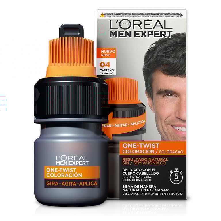 Men Expert One Twist Coloration 04 Châtain de L'Oreal Paris