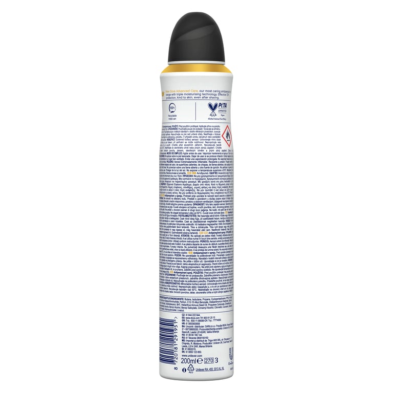 Advanced Care Invisible Dry Déodorant Spray 200 ml de Dove