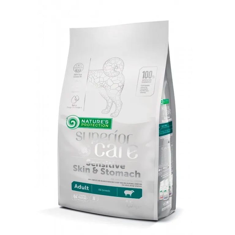 Superior Care White Dog Adult Sensitive Skin & Stomach