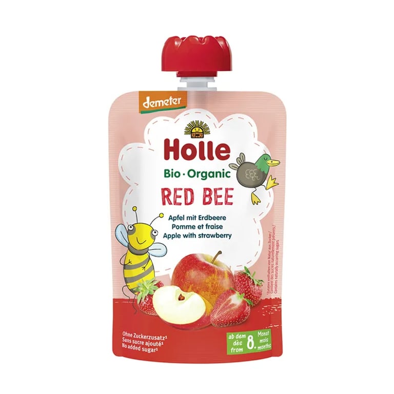 Puré De Manzana Con Fresa 8 Meses Bio