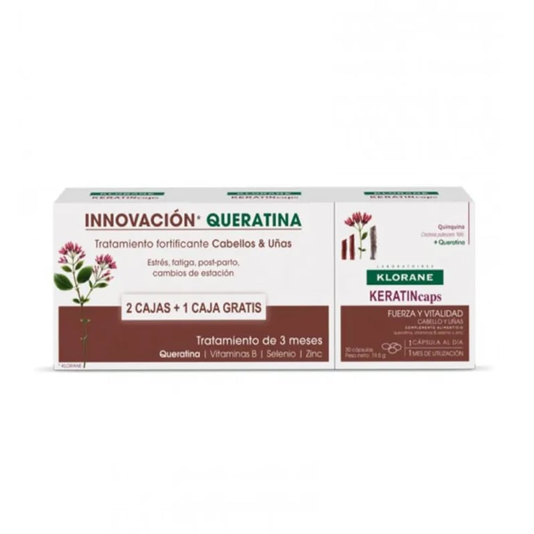 KERATINCAPS CABELLO Y UÑAS TRATAMIENTO 2 MESES + 1 DE REGALO