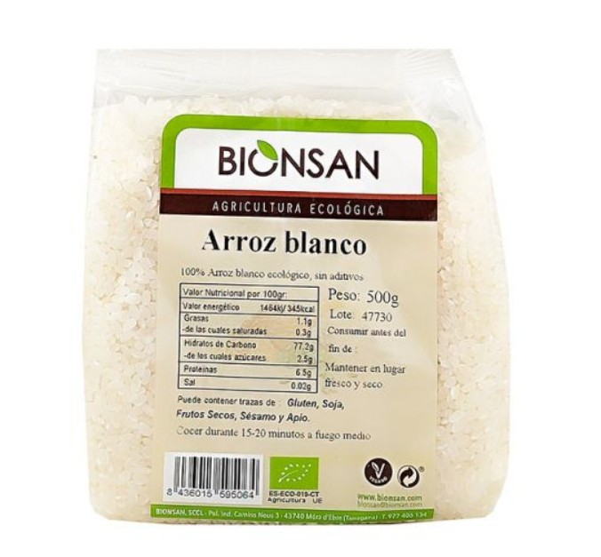 Arroz Redondo Branco Ecológico