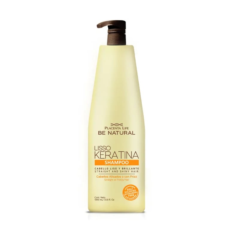 Lisso Keratina Champú Cabello Liso Y Brillante