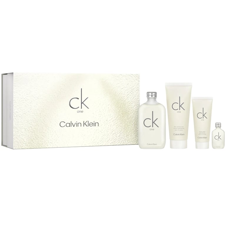 CK One EDT 200 ml + Loção 200 ml + Gel 100 ml + EDT 15 ml