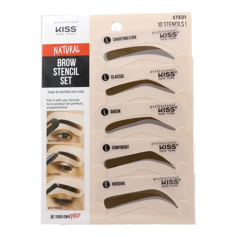 Knp Brow Stencil Set Natural Look Kit für Augenbrauenvorlagen