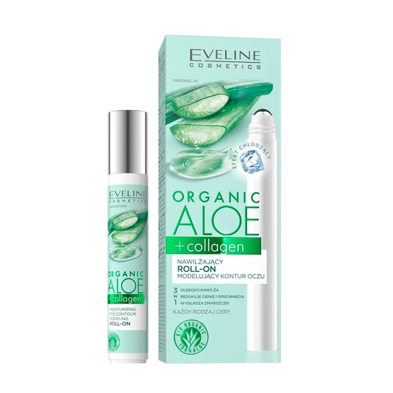 Organic Aloe + Collagen Roll-On Contour des Yeux Hydratant