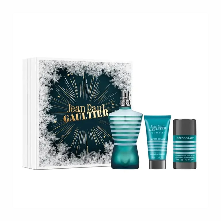 Le Male Set EDT 125 ml + Aftershave 50 ml + Deodorant 75 ml