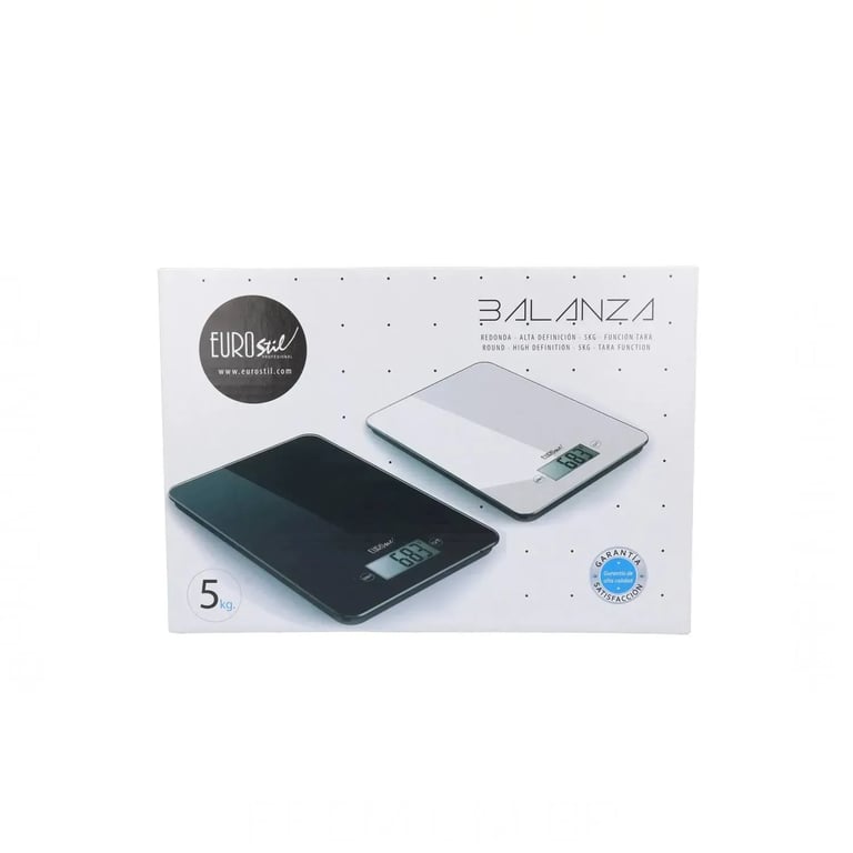 Balanza Digital Negra Rectangular