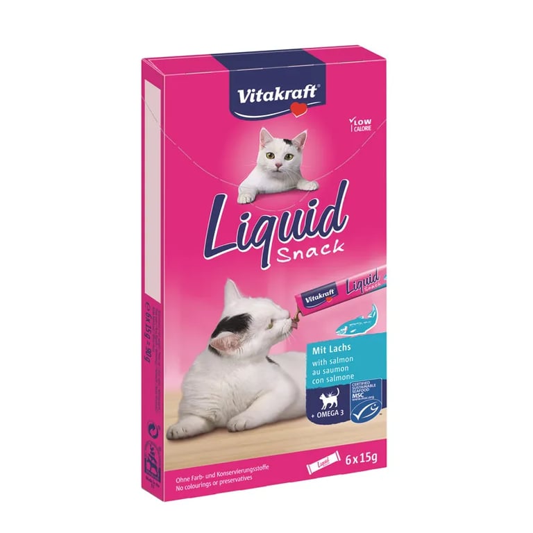 Cat Liquid Snack Salmón Con Omega-3