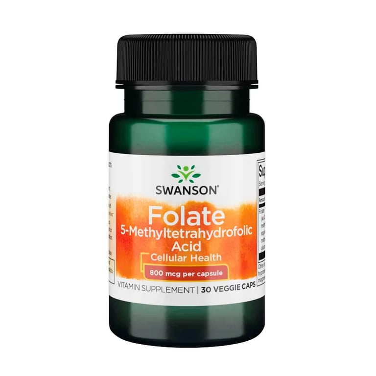 Folate Acide 5-méthyltétrahydrofolique 800 mcg