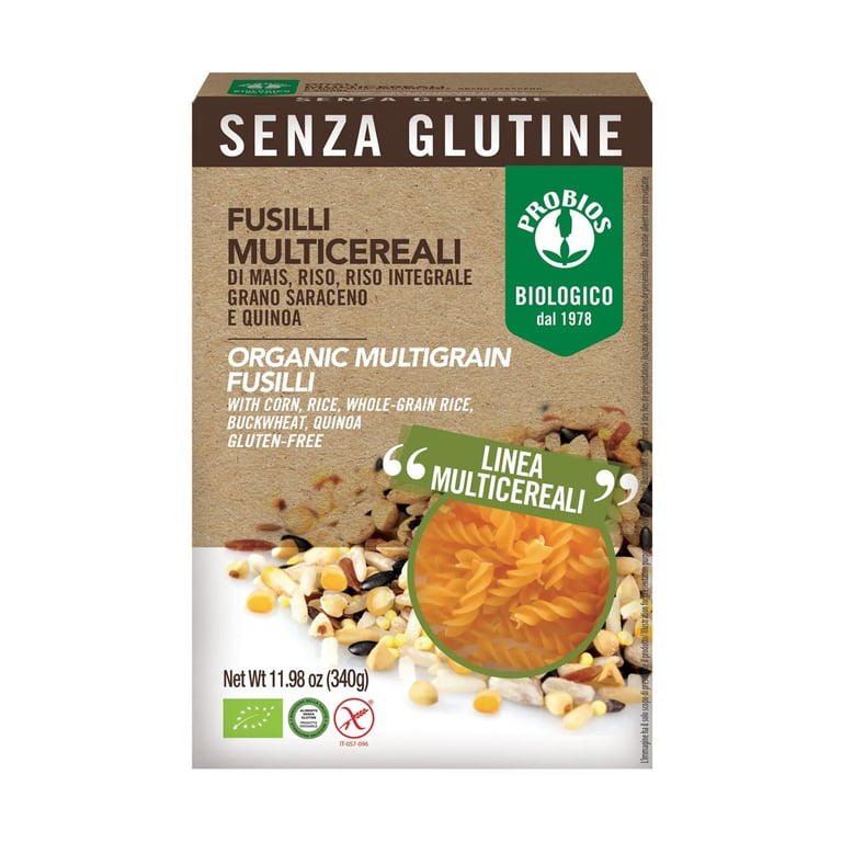 Fusilli Con Cereales Sin Gluten Bio