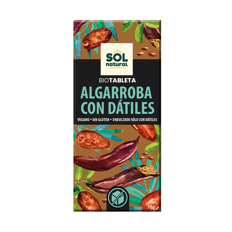 Tableta De Algarroba Con Dátiles Bio