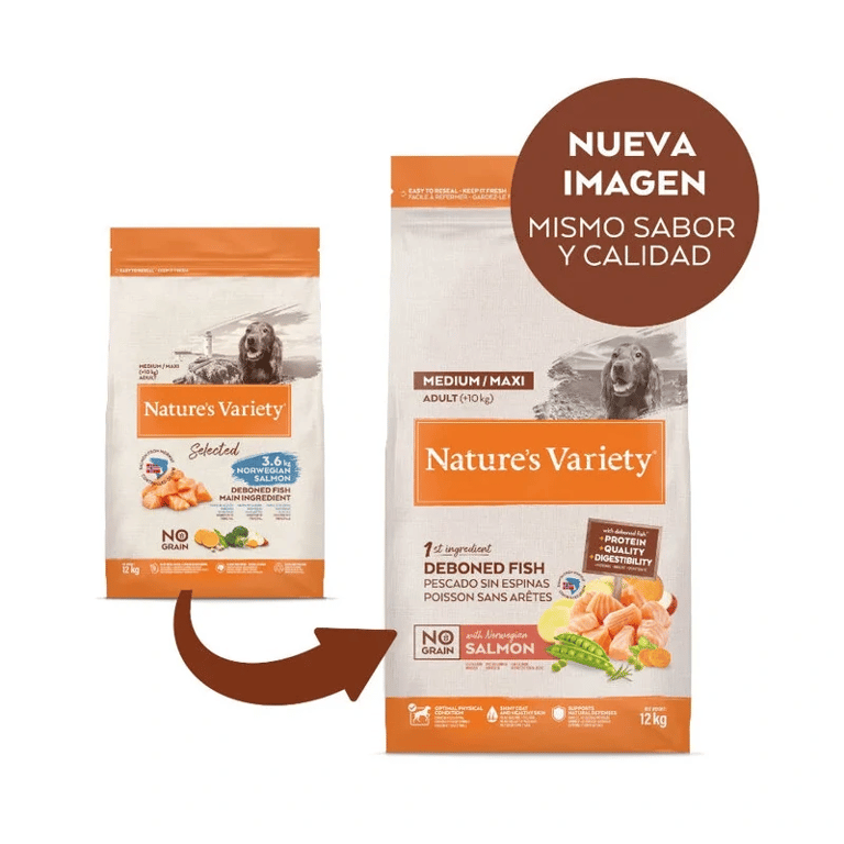 No Grain Hundefutter Lachs Medium/Maxi - imagen 8 de 15