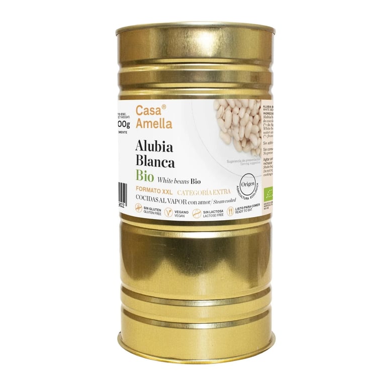 Gekochte Ganxet-Bohnen Bio Glutenfrei