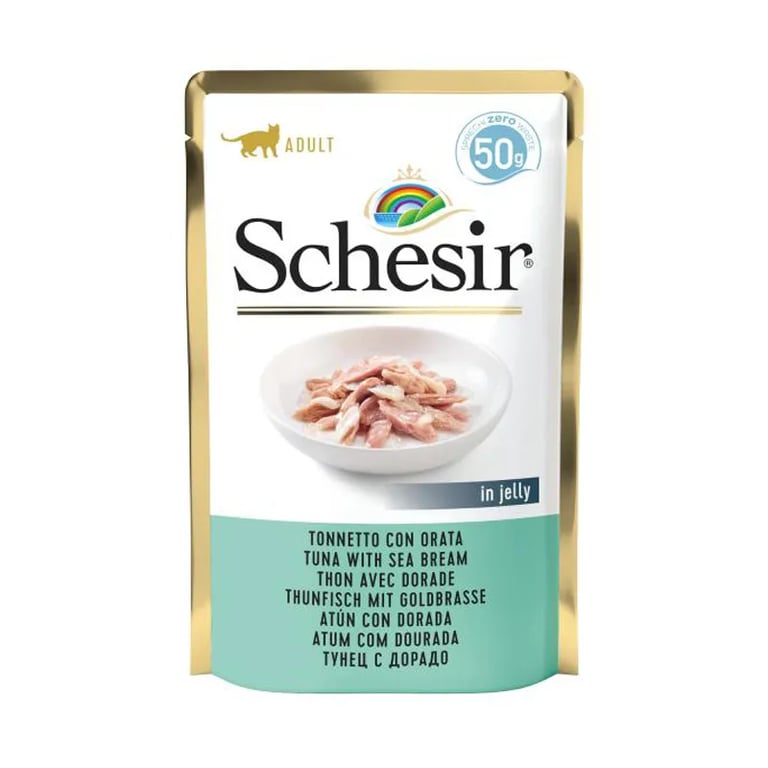 Comida Húmeda Para Gatos Atún Con Dorada 1 Sobre De 50g