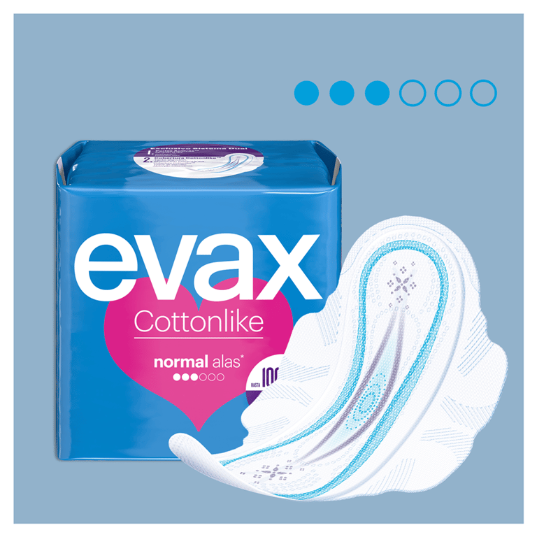 Evax Cottonlike Ailettes Normal 16 Unités de Evax