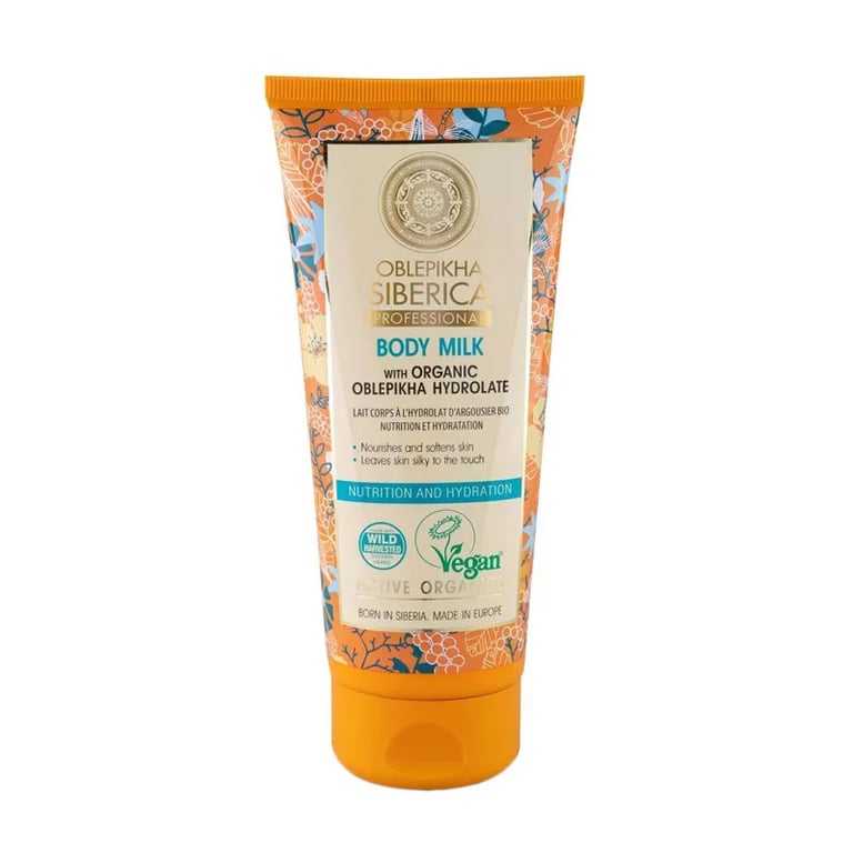 Leite Corporal Oblepikha Com Hidrolato De Espinheiro Amarelo