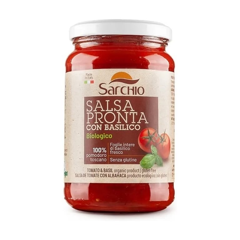 Salsa De Tomate Albahaca Bio