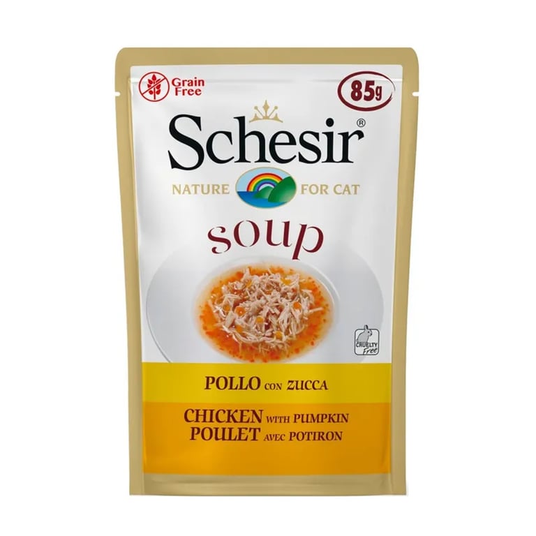 Soup con Pollo e Zucca Gatti Adulti