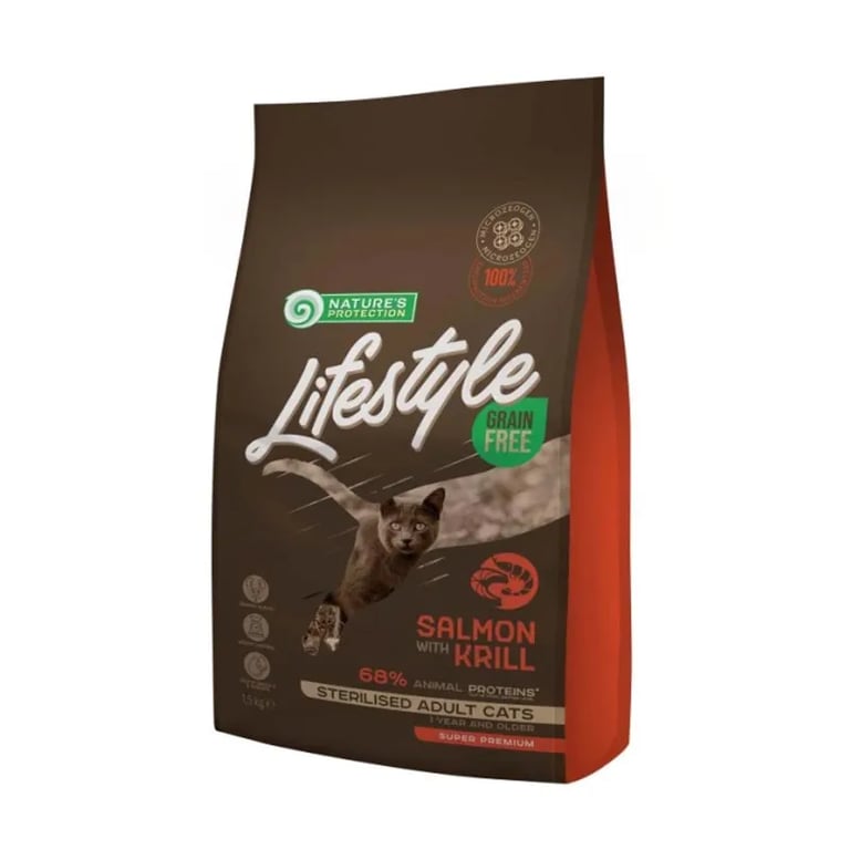 Lifestyle Grain Free Sterilised Cat Adult Salmon Y Krill