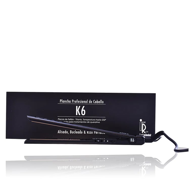 K6 Plancha Para El Cabello #Negra