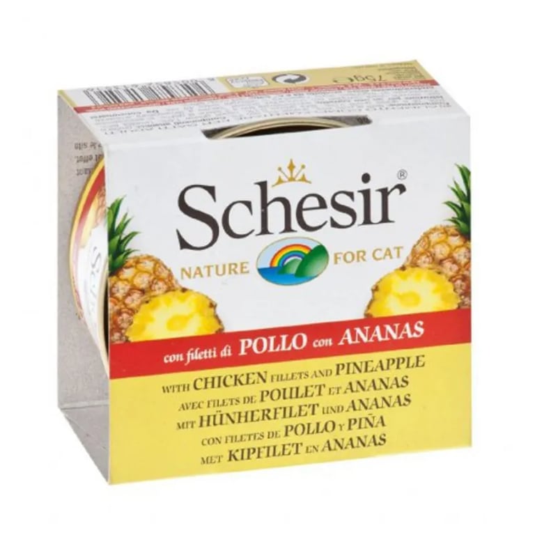 Natvoer voor katten Kip met Ananas 1 Blik van 75g