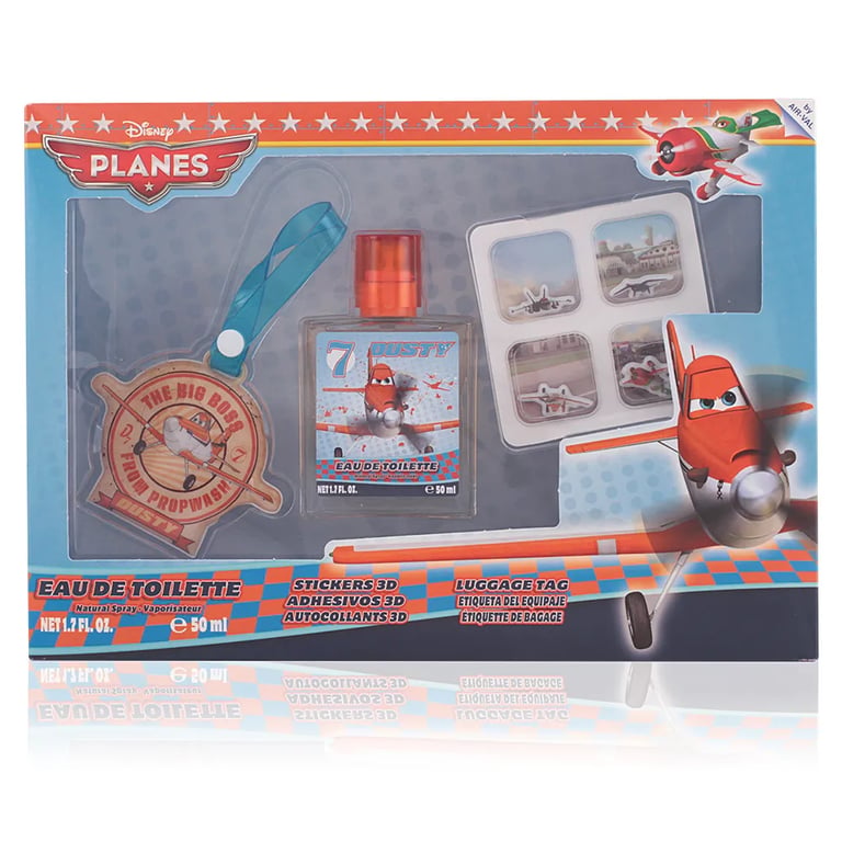Planes Lote EDC 50 ml + Bagage‑etiket + 3D stickers